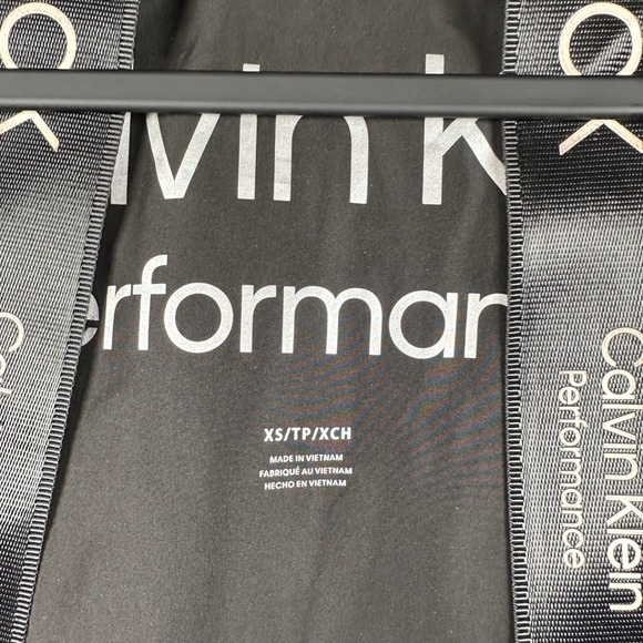 Calvin Klein Performance Puffer Jacket Inner Straps Orange Zip Hooded Women's XS - Picture 4 of 16